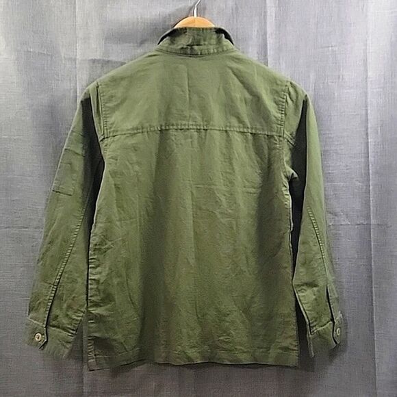 Rachel Zoe x Janie and Jack Green Linen Cargo Jacket Girls / Boys sz 10-12 - Picture 6 of 9